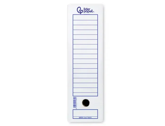 Liderpapel Caja de archivo definitivo Folio Blanco Lomo 100 mm Liderpapel Caja de archivo definitivo Folio Blanco Lomo 100 mm