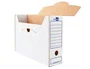 Liderpapel Caja archivo definitivo 104 folio tamaño Folio, Cartón Reciclado 325g/m2, Lomo 100 mm, Blanco, Dimensiones 365x100x251 mm