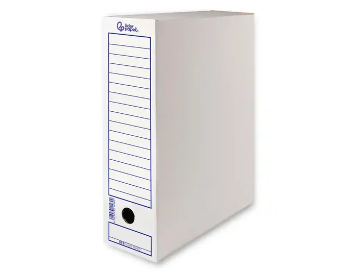 Liderpapel Caja de archivo definitivo Folio Blanco Lomo 100 mm Liderpapel Caja de archivo definitivo Folio Blanco Lomo 100 mm