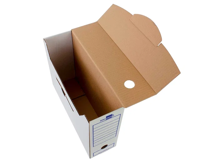 Liderpapel Caja archivo definitivo 104 folio tamaño Folio, Cartón Reciclado 325g/m2, Lomo 100 mm, Blanco, Dimensiones 365x100x251 mm