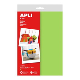 APLI Set de 10 Fieltro A4 Verde