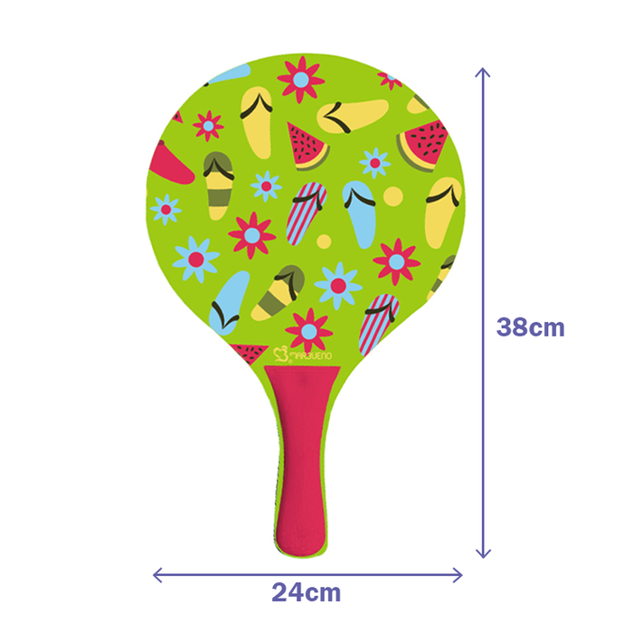 Marbueno Conjunto Palas Madera Verano 38x24x0,6 cm Jardín, Piscina y Playa MARBUENO SUMMER 10206