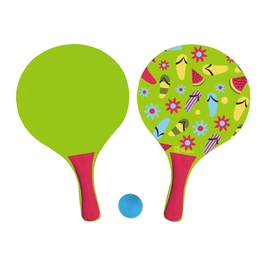 Marbueno Conjunto Palas Madera Verano 38x24x0,6 cm Jardín, Piscina y Playa MARBUENO SUMMER 10206