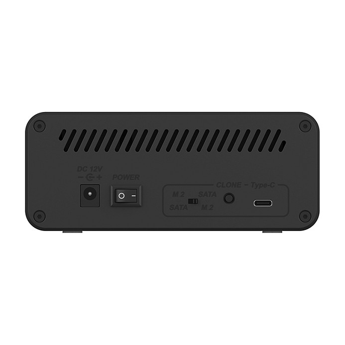 ICY BOX IB-2914MSCL-C31 Docking Station Clonadora para M.2 NVMe SSD y 3.5"/2.5" SATA HDD/SSD, USB-C 10 Gb/s, Plug and Play, Negro
