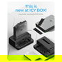 ICY BOX IB-2914MSCL-C31 Estación de Clonación y Docking para M.2 NVMe SSD y 3.5"/2.5" SATA HDD/SSD USB 3.2 Gen 2 Type-C Negro