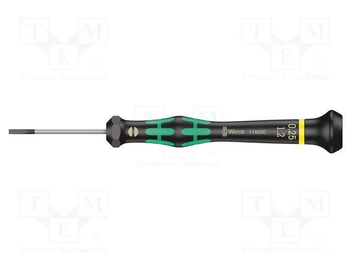 WERA Destornillador de precisión plano 2,5x0,35mm WERA Destornillador de precisión plano 2,5x0,35mm