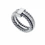 Tommy Hilfiger Anillo de Acero Inoxidable Gris Tamaño 52