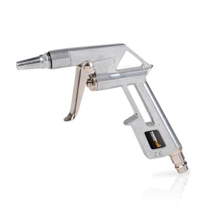 Powerplus Accesorios Compresor Básico, Juego 5 Piezas - Pistola Pintar, Inflar, Espuma, Aire y Manguera 5m, ¼ Pulg Euro