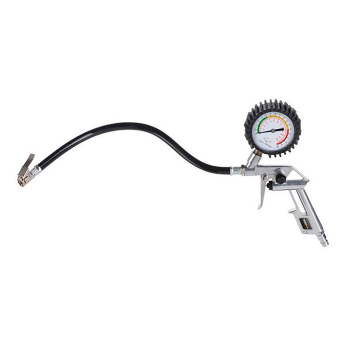 Powerplus Accesorios Compresor Básico, Juego 5 Piezas - Pistola Pintar, Inflar, Espuma, Aire y Manguera 5m, ¼ Pulg Euro