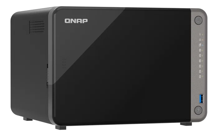 QNAP TS-AI642-8G Servidor NAS Torre ARM de 8 núcleos 8GB RAM, 6 bahías SATA, con NPU para IA, Gigabit/2.5GbE Ethernet, RAID