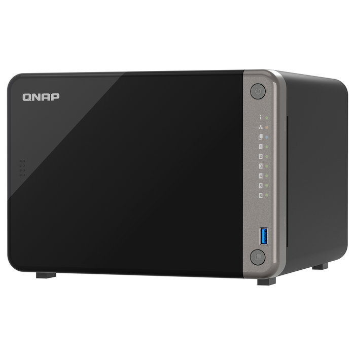 QNAP TS-AI642-8G NAS Torre 4 Bahías ARM Cortex-A76 4 Núcleos 8 GB RAM Negro, 2x2.5GbE, HDMI, USB 3.2
