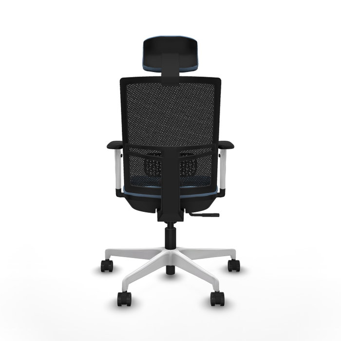 PIQUERAS Y CRESPO Silla de oficina Yunquera con mecanismo Sincro, Azul cielo y Negro PIQUERAS Y CRESPO Silla de oficina Yunquera con mecanismo Sincro, Azul cielo y Negro
