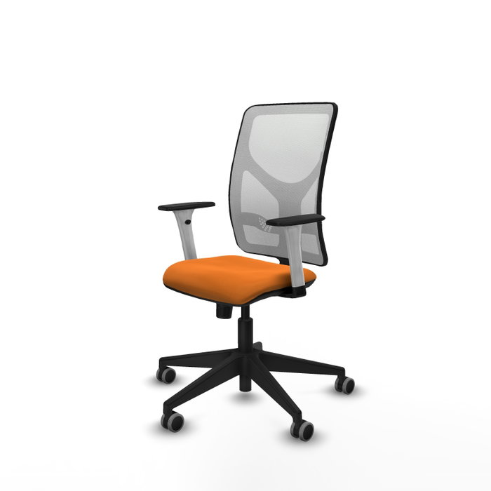 PIQUERAS Y CRESPO Silla de oficina Motilla con mecanismo Sincro, Naranja y Blanco PIQUERAS Y CRESPO Silla de oficina Motilla con mecanismo Sincro, Naranja y Blanco