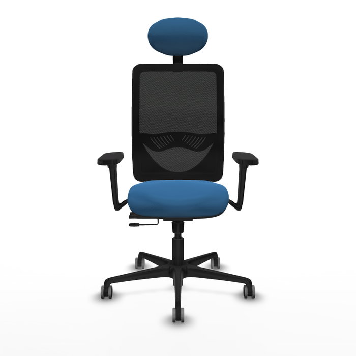 PIQUERAS Y CRESPO Silla de oficina Zulema Azul claro y Negro
