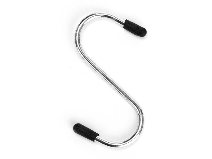 Kinvara Set de 5 Ganchos Metálicos Pequeños de Acero en Color Plata - Dimensiones: 10.5 x 18 x 2.5 cm, Gancho de 7 cm (Set de 24)