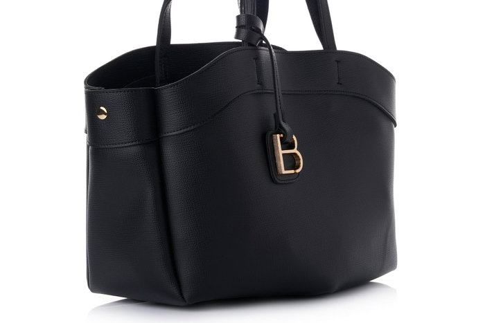 Lucky Bees Isla v2 Bolsa de Hombro Cuero de Polivinilo Negro