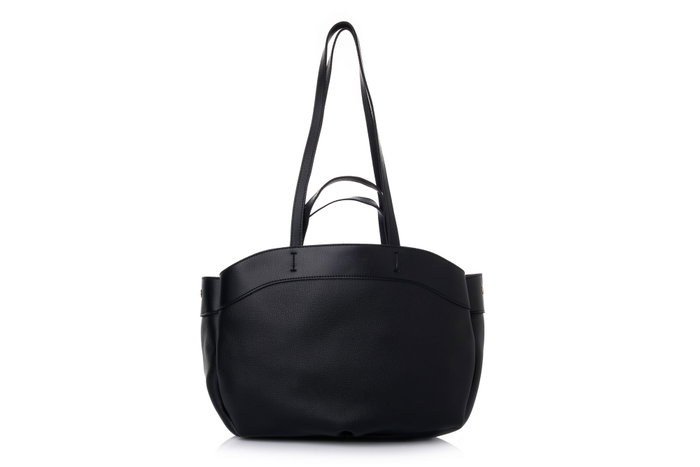 Lucky Bees Isla v2 Bolsa de Hombro Cuero de Polivinilo Negro