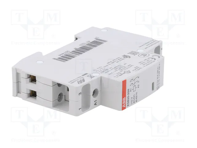 ABB ESB Contactor de instalación 2-polar 20A 110VAC/110VDC ABB ESB Contactor de instalación 2-polar 20A 110VAC/110VDC