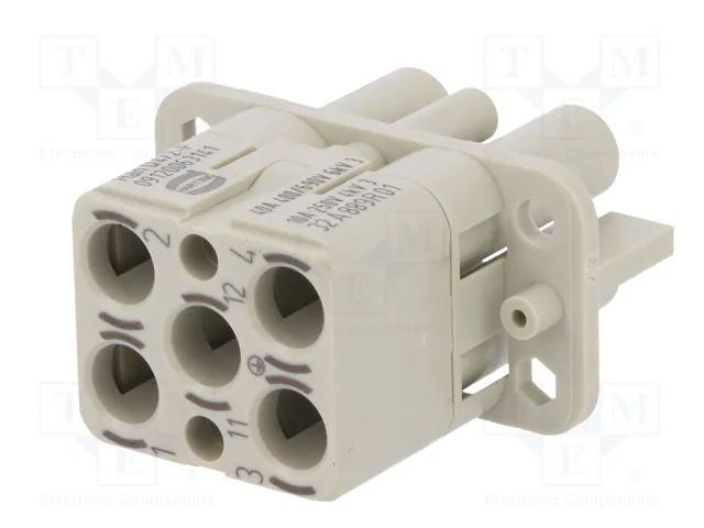 HARTING Plantilla de contacto HDC Hembra Han Q HARTING Plantilla de contacto HDC Hembra Han Q