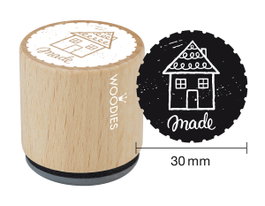 Woodies Sello de madera y caucho 33x30mm