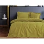 Juego de Cama 220x240 cm + 2 Fundas de Almohada 60x60 cm - 100% Algodón Satén - Verde