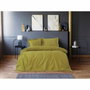 AUCUNE Juego de cama de algodón satén Verde (1 funda nórdica 220x240 cm + 2 fundas de almohada 60x60 cm)