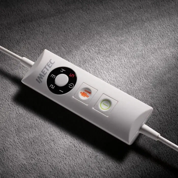 Imetec IME8007403167875 Cojín Calefactor Cervical Tejido Hipoalergénico 5 Temperaturas Lavable a Máquina