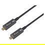 EQUIP Cable USB-C 119462 Macho a Macho 10m 3A 60W 4K/60Hz Negro USB 3.2 Gen 2 DisplayPort Negro