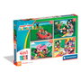 Clementoni 21755 - Puzzle Pro 4 en 1 Disney La Casa de Mickey Mouse - 12, 16, 20 y 24 Piezas Progresivas - A Partir de 3 Años