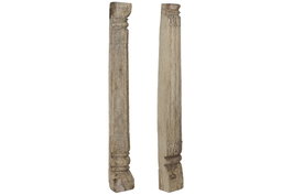 DKD Home Decor Columna de Teca Natural 17x19x160 cm