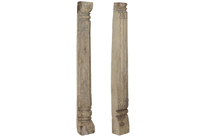 DKD Home Decor Columna de Teca Natural 17x19x160 cm DKD Home Decor Columna de Teca Natural 17x19x160 cm