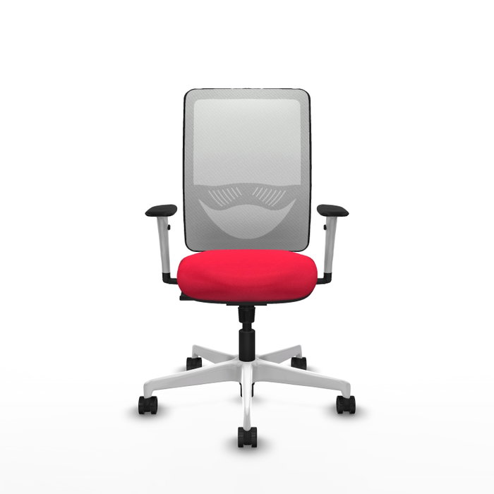 PIQUERAS Y CRESPO Silla de oficina Zulema con mecanismo Sincro, Rojo y Blanco PIQUERAS Y CRESPO Silla de oficina Zulema con mecanismo Sincro, Rojo y Blanco