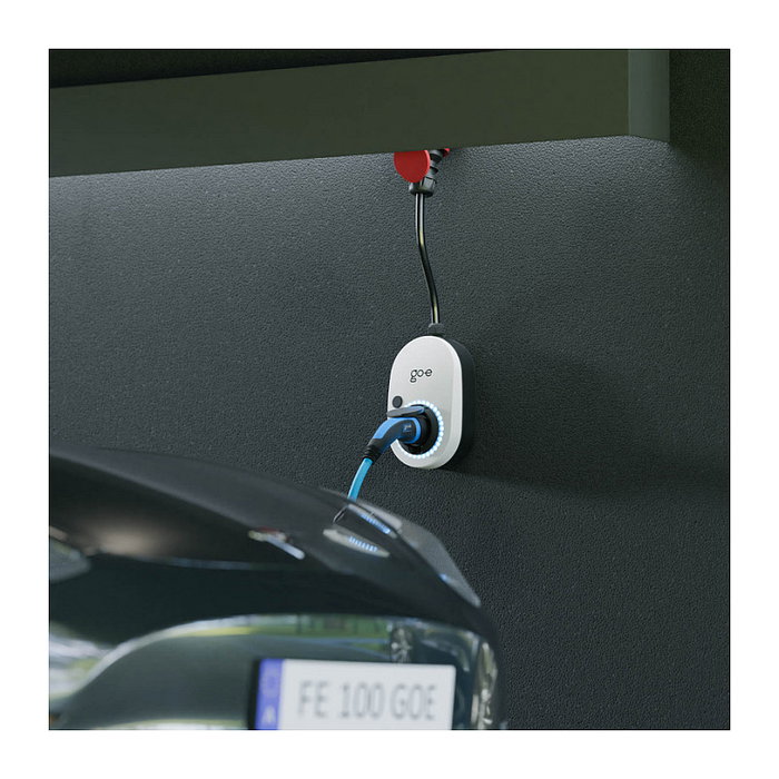 go-eCharger Gemini flex, 22 kW (32A 3-phasig), Estación de Carga Móvil Blanco/Negro Type 2