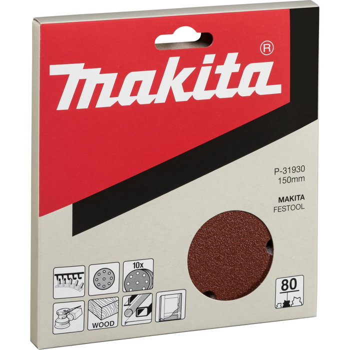 Makita Sand Paper 150mm K80 Makita Sand Paper 150mm K80