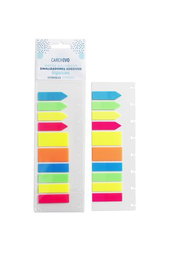 Carchivo Notas Adhesivas Ingeniox Polipropileno Traslúcido Colores Neón Extraíbles 10x20 mm Blister