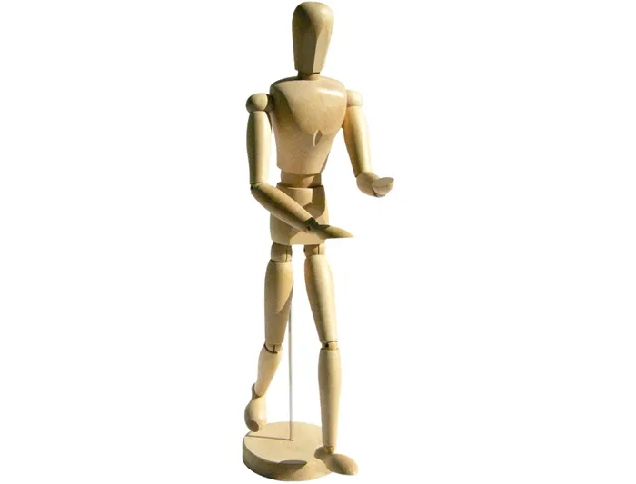 Artist Maniquí de Pintura Artística Madera Masculino 30 cm Manualidades Natural 70x70x330mm