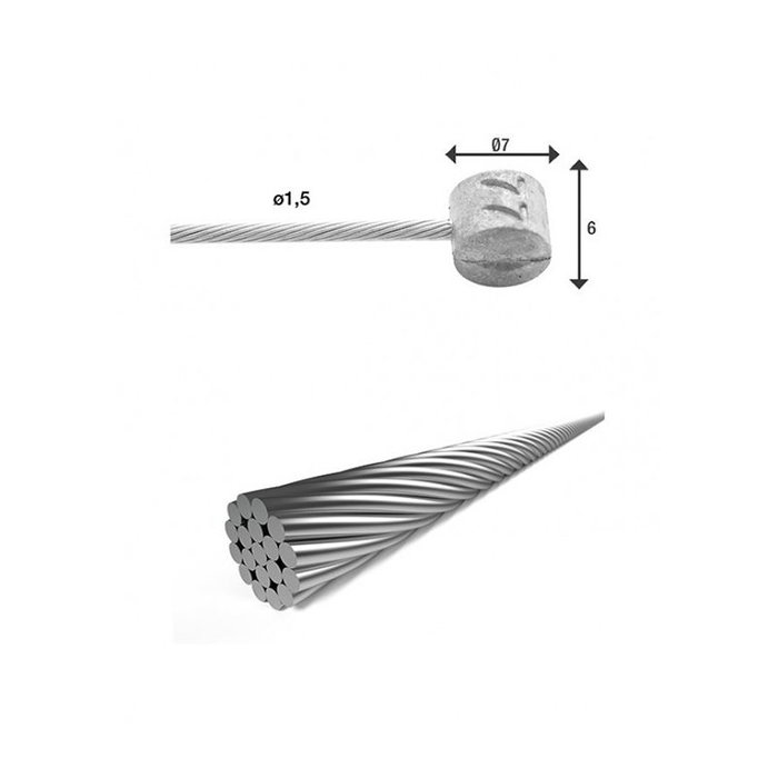 XLC Cable de freno para MTB BR-X85 2000mm XLC Cable de freno para MTB BR-X85 2000mm