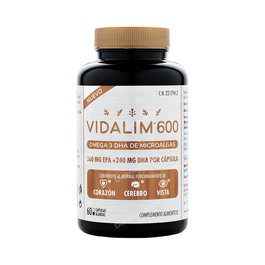 VIDALIM Omega 3 DHA EPA+DHA 600mg 60 Cápsulas