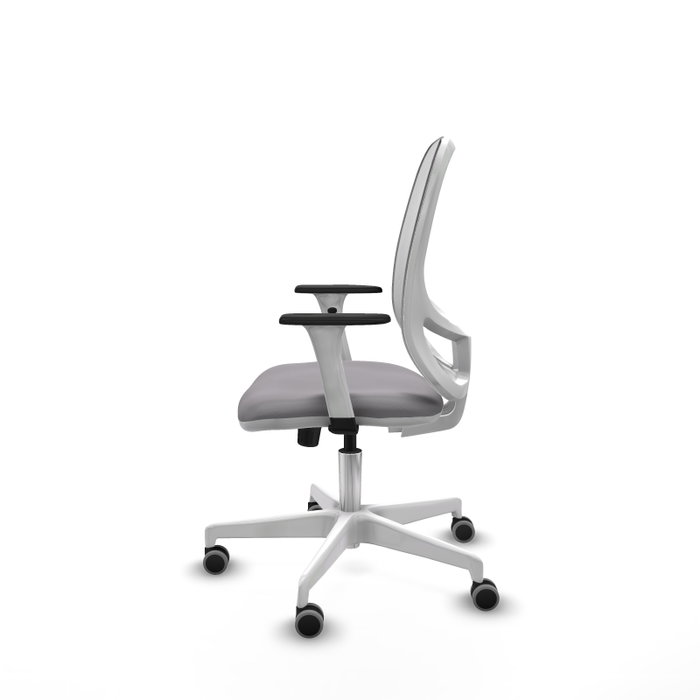 PIQUERAS Y CRESPO Silla de oficina Cilanco con mecanismo Sincro, Gris y Blanco