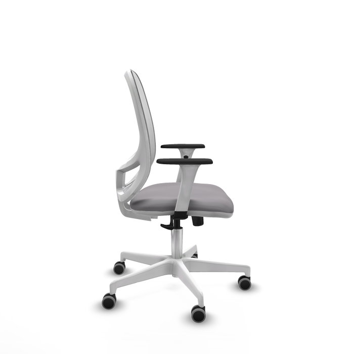 PIQUERAS Y CRESPO Silla de oficina Cilanco con mecanismo Sincro, Gris y Blanco