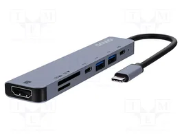 SAVIO Hub USB AK-82 de 5 puertos