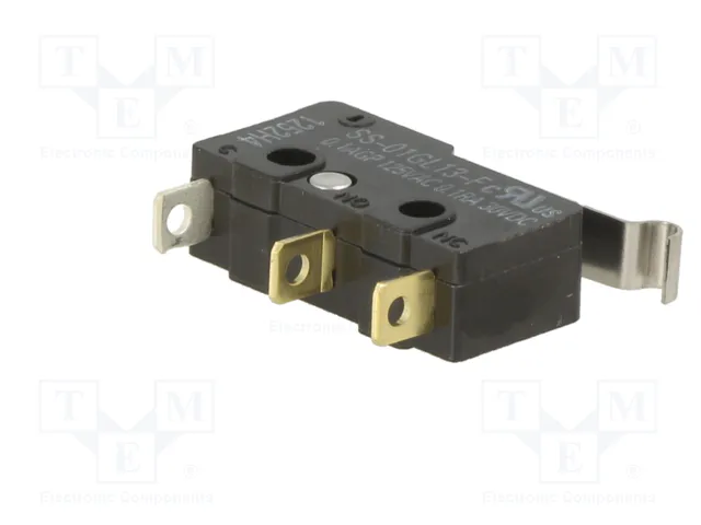 Aratas (Formerly Omron Components) Microconmutador SNAP ACTION SPDT 0,1A/125VAC Aratas (Formerly Omron Components) Microconmutador SNAP ACTION SPDT 0,1A/125VAC