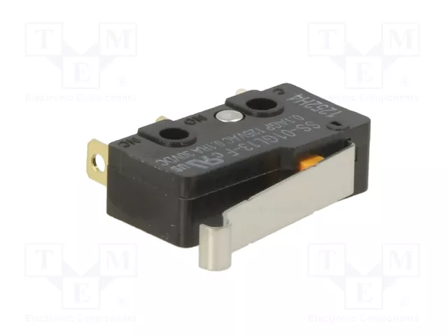 Aratas (Formerly Omron Components) Microconmutador SNAP ACTION SPDT 0,1A/125VAC Aratas (Formerly Omron Components) Microconmutador SNAP ACTION SPDT 0,1A/125VAC