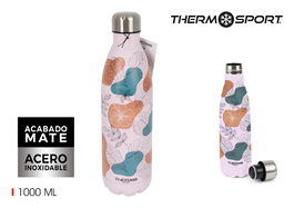 Thermosport Botella Termo 1000Ml Decorada 9x32cm (6 Unidades)