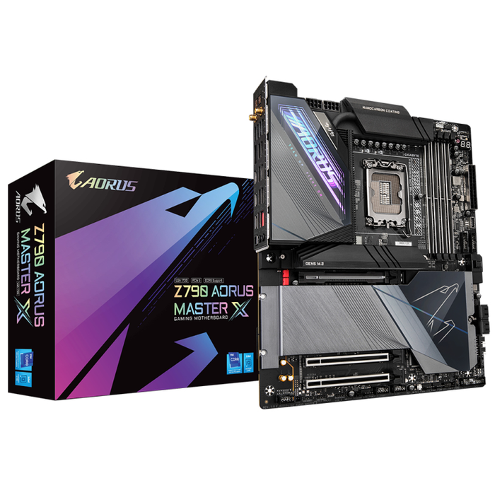 GIGABYTE AORUS MASTER X Placa Base Intel Z790 LGA 1700 ATX Extendida para Intel 13ª/14ª Gen, DDR5, PCIe 5.0, Wi-Fi 7, 10GbE LAN GIGABYTE AORUS MASTER X Placa Base Intel Z790 LGA 1700 ATX Extendida para Intel 13ª/14ª Gen, DDR5, PCIe 5.0, Wi-Fi 7, 10GbE LAN