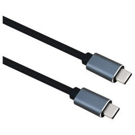 Helos Cable USB 3.2 Gen 2 USB C a USB C 2m Negro/Gris