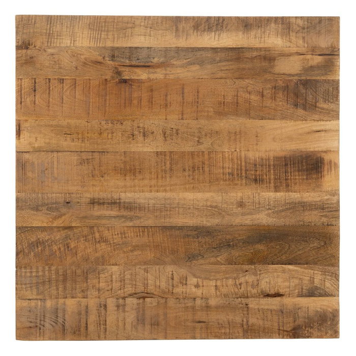 Ixia Tablero de Mesa de Madera de Mango Natural 80 x 80 x 3 cm