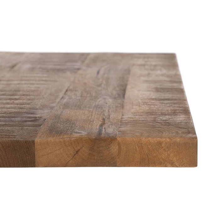 Ixia Tablero de Mesa de Madera de Mango Natural 80 x 80 x 3 cm