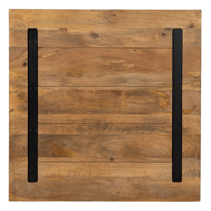 Ixia Tablero de Mesa de Madera de Mango Natural 80 x 80 x 3 cm