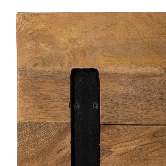 Ixia Tablero de Mesa de Madera de Mango Natural 80 x 80 x 3 cm